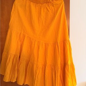 H&M Sunny Yellow A-Line Skirt